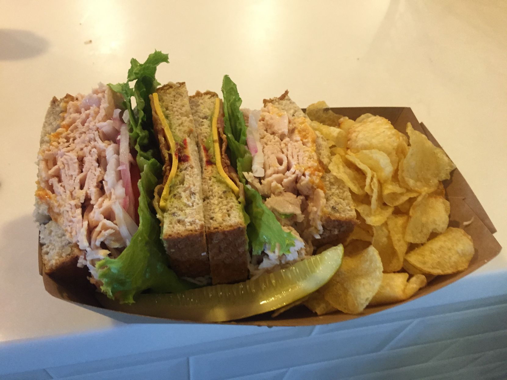 TASTE TEST: Cell concessions include the 'Ultimate Turkey Club'